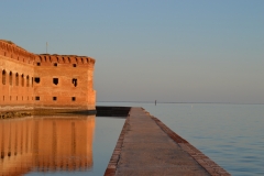 Fort Jefferson in Dry Tortugas National Park at sunset. 2017.